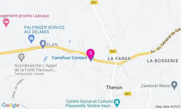 Localisation Carrefour Contact