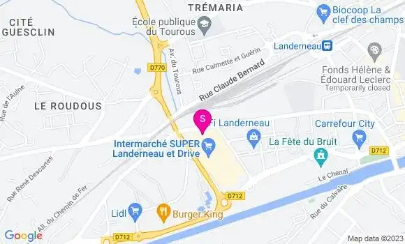 Localisation Intermarché Station