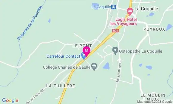Localisation Carrefour Contact