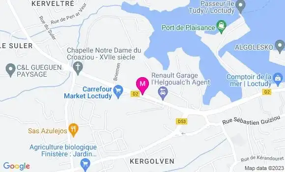 Localisation Carrefour Market