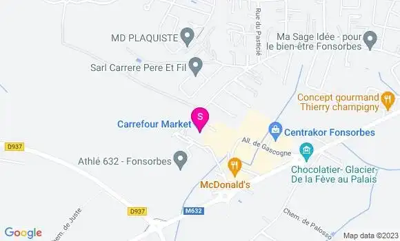 Localisation Carrefour Market