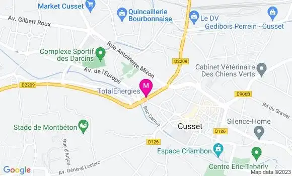 Localisation TotalEnergies
