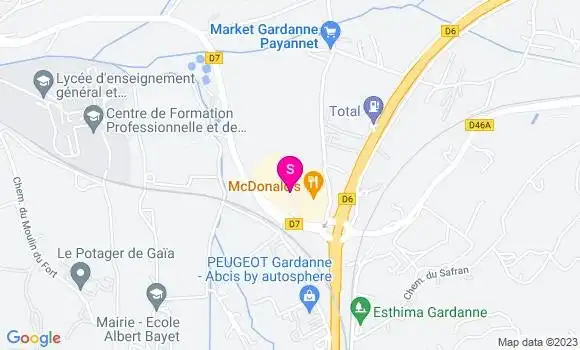 Localisation Carrefour Market