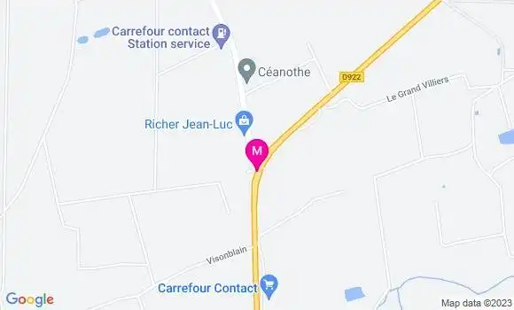Localisation Carrefour Contact