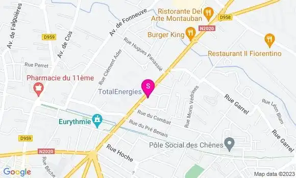 Localisation TotalEnergies