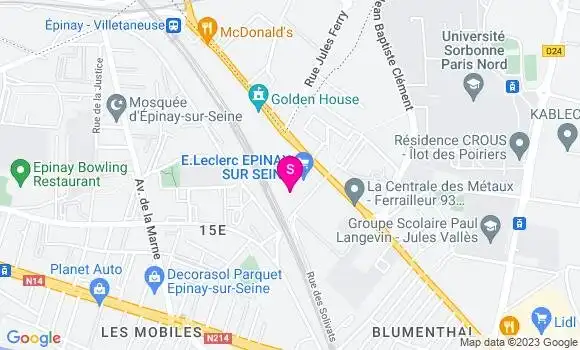 Localisation Station Leclerc