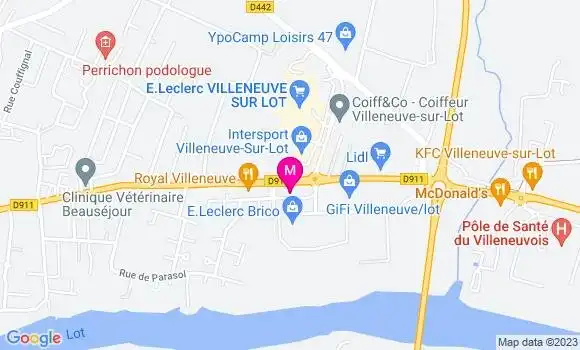 Localisation Station Leclerc