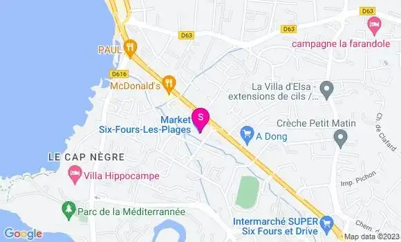Localisation Carrefour Market
