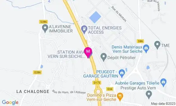 Localisation Garage Vern Auto Services