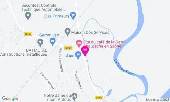 Localisation Station Service Atac