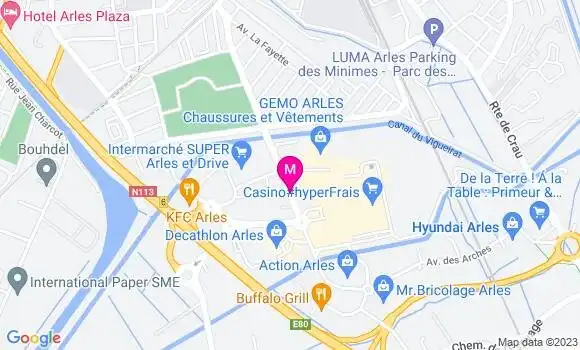 Localisation Esso Service Sud