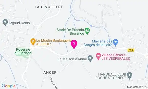 Localisation Esso Express