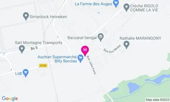 Localisation Auchan Station