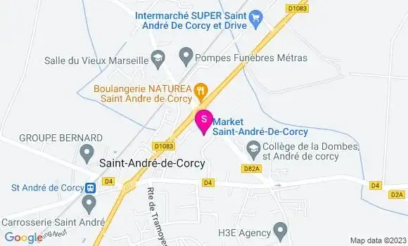 Localisation Carrefour Market