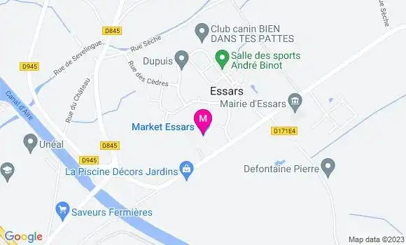 Localisation Carrefour Market