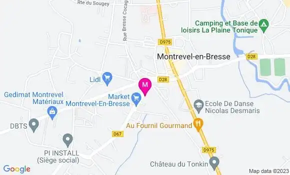 Localisation Carrefour Market