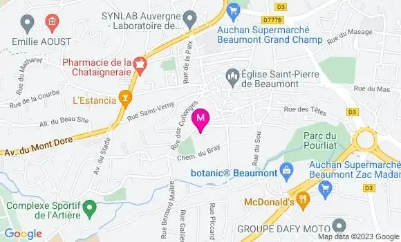 Localisation Auchan Station