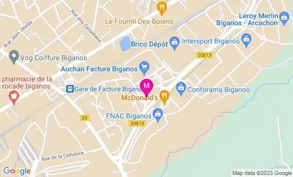 Localisation Auchan