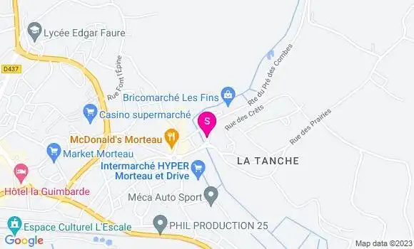 Localisation Intermarché Station