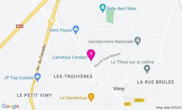 Localisation Carrefour Contact