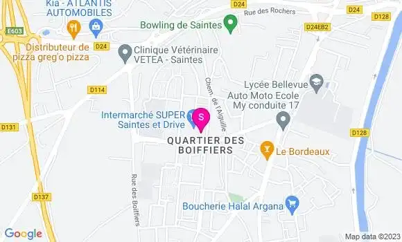 Localisation Intermarché Station