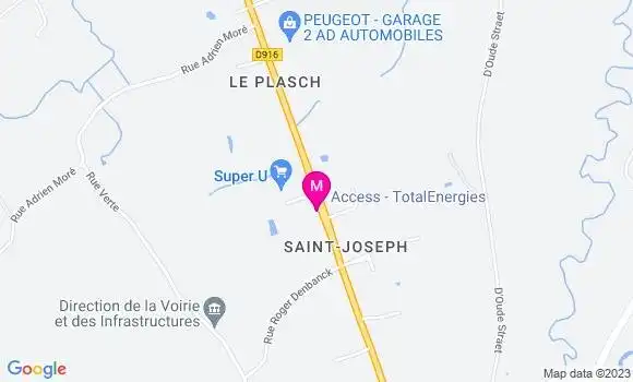 Localisation Nouveau Garage des Flandres