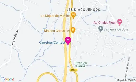Localisation Carrefour Contact