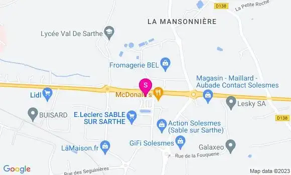 Localisation Station Leclerc
