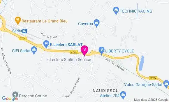 Localisation Station Leclerc