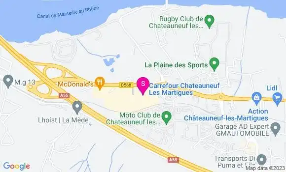 Localisation Station Carrefour