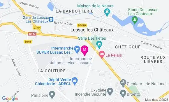 Localisation Intermarché Station