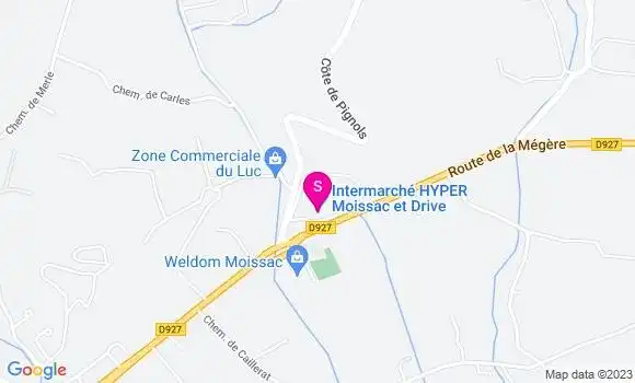 Localisation Intermarché Hyper