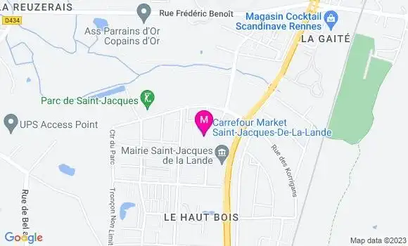 Localisation Carrefour Market