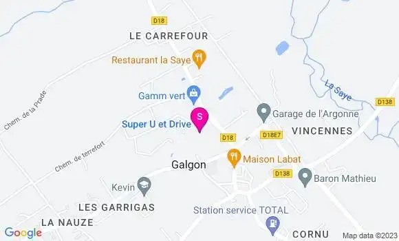 Localisation Super U