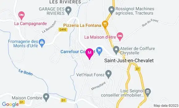 Localisation Carrefour Contact