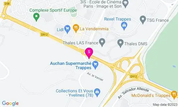 Localisation Station Auchan