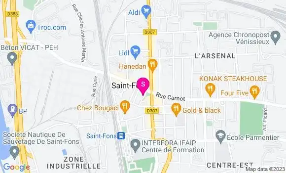 Localisation Carrefour Market