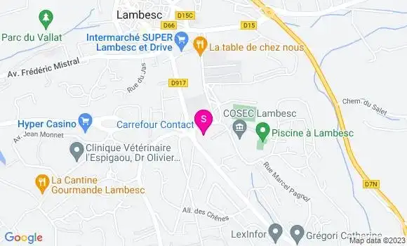 Localisation Carrefour Contact