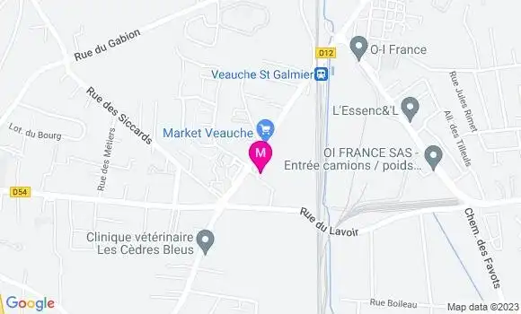 Localisation Carrefour Market
