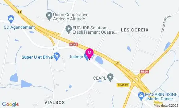Localisation Station Super U