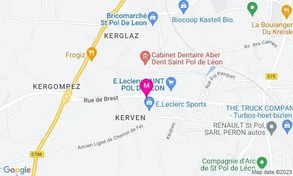Localisation Station Leclerc
