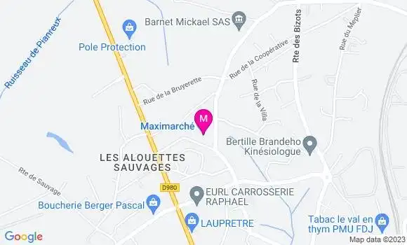 Localisation Maximarché