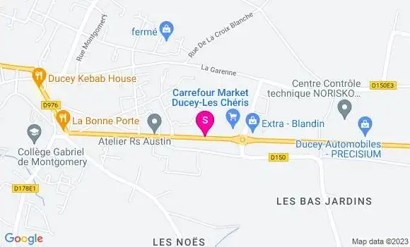 Localisation Carrefour Market