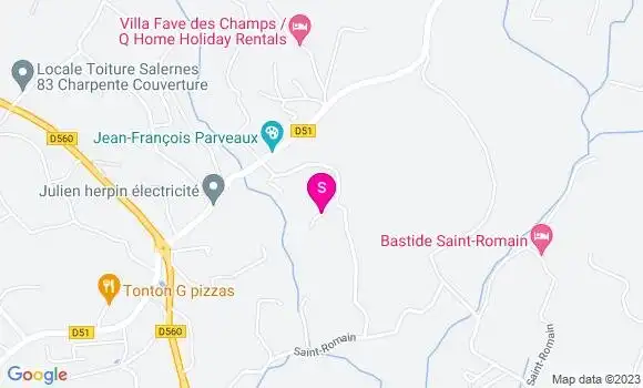Localisation Relais Saint Romain