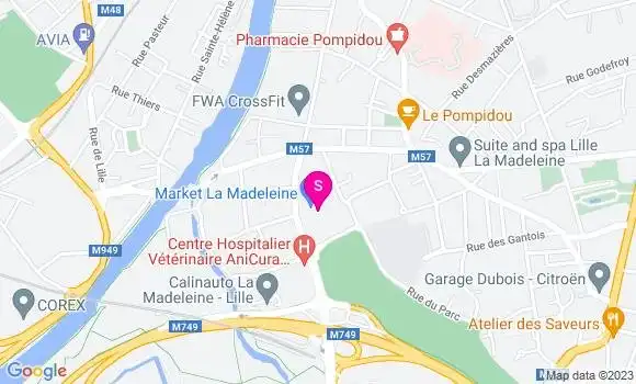 Localisation Carrefour Market
