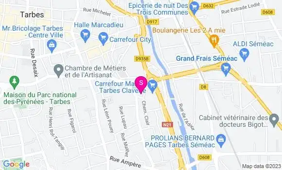 Localisation Carrefour Market
