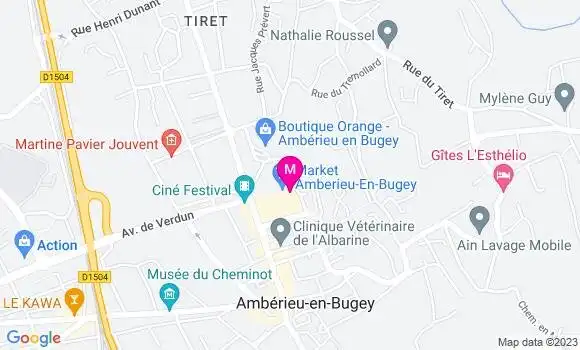 Localisation Carrefour Market