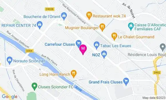 Localisation Station Carrefour
