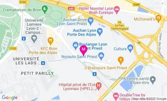 Localisation Station Auchan