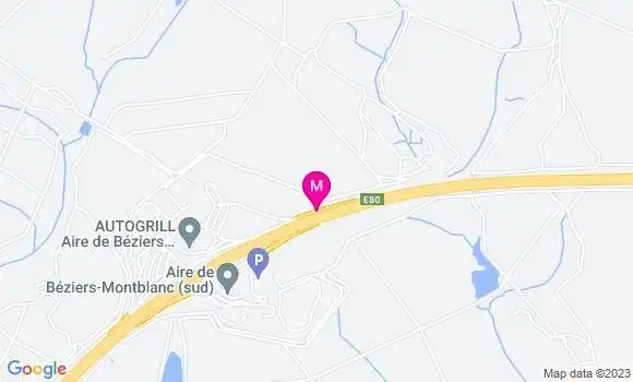Localisation Shell Beziers Montblanc